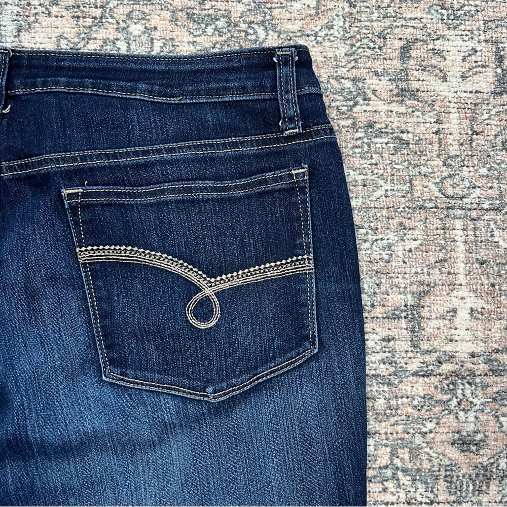Lee Riders Bootcut Jeans Womens 16 Long Mid Rise Stretch - Picture 6 of 14